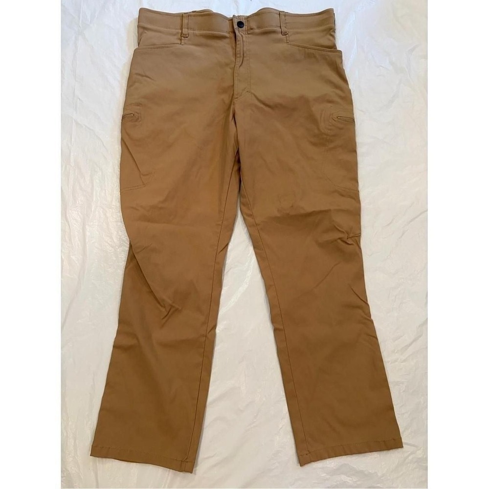 Wrangler Nylon Pants Men's 38x30 Tan Stretch